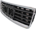 1999-2002 Audi A4 Grille, Hood Mount, Chrome Shell.