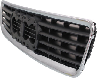 1999-2002 Audi A4 Grille, Hood Mount, Chrome Shell.