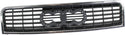 2002-2005 Audi A4 Grille, Chrome Shell/satin Black.