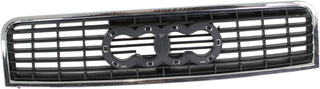 2002-2005 Audi A4 Grille, Chrome Shell/satin Black.