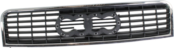 2002-2005 Audi A4 Grille, Chrome Shell/satin Black.