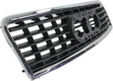 2002-2005 Audi A4 Grille, Chrome Shell/satin Black.