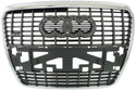 2005-2008 Audi A6 Grille, Silver Black WithChrome Mldg.