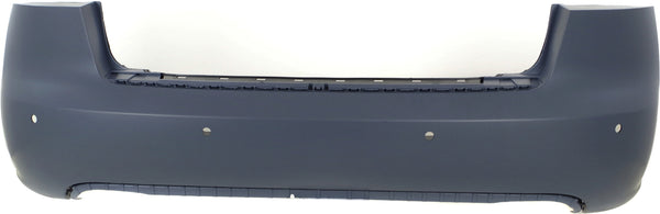 2005-2008 Audi A4 Rear Bumper Cover, Primed, With Parking Aid, Sedan.