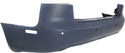 2005-2008 Audi A4 Rear Bumper Cover, Primed, With Parking Aid, Sedan.