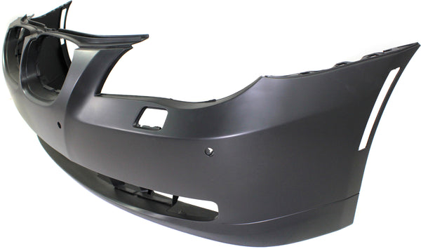 2008-2010 BMW 5- Front Bumper Cover, Primed, w/Sensor Hole, Sedan/Wagon.