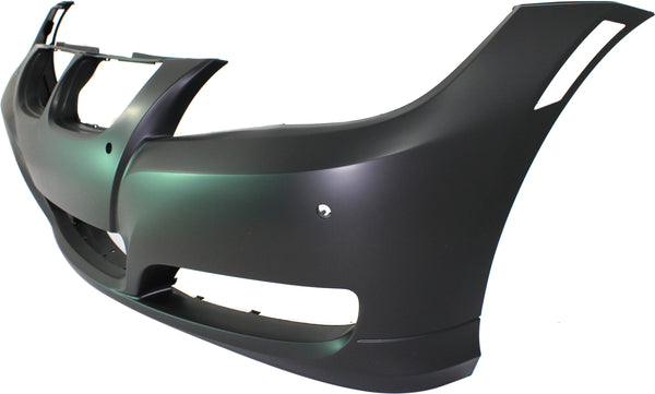 2009-2012 BMW 3-series Front Bumper Cover, Primed, With Sensor Hole.