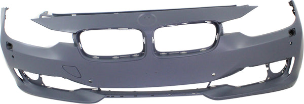 2012-2014 BMW 3 Front Bumper Cover, Primed, w/o M Sportline, w/Camera.