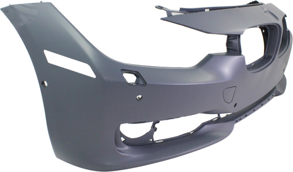 2012-2014 BMW 3 Front Bumper Cover, Primed, w/o M Sportline, w/Camera.