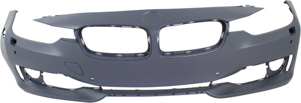 2012-2014 BMW 3 Front Bumper Cover, Primed, w/Parking Aid, w/o Camera.