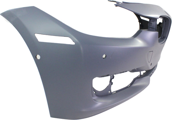 2012-2014 BMW 3 Front Bumper Cover, Primed, w/o Headlamp Washer, w/Parking.