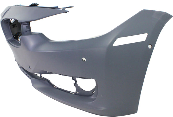 2012-2014 BMW 3- Front Bumper Cover, Primed, w/o Headlamp Washer, w/o Camera.