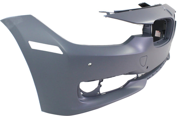 2012-2015 BMW 3-Series Front Bumper Cover, W/Park Dist Contrl, Modern/Luxury/Sport.