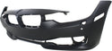 2012-2015 BMW 3- Front Bumper Cover, Primed, w/Out M Sportline, Capa.