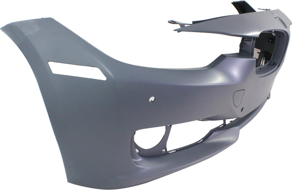 2012-2014 BMW 3 Front Bumper Cover, Primed, w/o M Sportline, Standard.