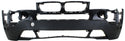 2007-2010 BMW X3 Front Bumper Cover, Textured, w/o Park Distance- Capa.