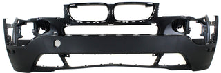 2007-2010 BMW X3 Front Bumper Cover, Textured, w/o Park Distance- Capa.