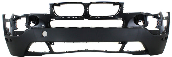 2007-2010 BMW X3 Front Bumper Cover, Textured, w/o Park Distance- Capa.