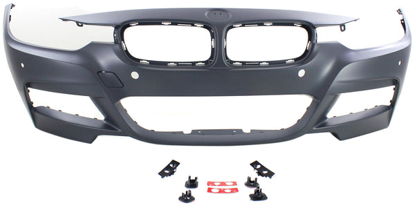2013-2016 BMW 320i Front Bumper Cover, w/M Sport Line, w/o HLW, w/PDC/IPAS/Cam.