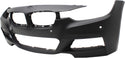 2013-2016 BMW 320i Front Bumper Cover, w/M Sport Line, w/o HLW/IPAS/Cam, w/PDC.