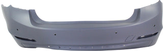 2012-2015 BMW 328i Rear Bumper Cover, Primed, w/Out M Sportline-CAPA.