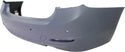 2012-2014 BMW 335i Rear Bumper Cover, Primed, w/o M Sportline, w/Park Distance.