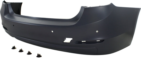 2012-2014 BMW 320i Rear Bumper Cover, Primed, Standard Type, w/Park Distance.