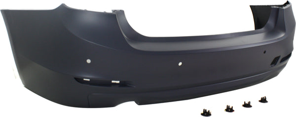 2012-2014 BMW 320i Rear Bumper Cover, Primed, Standard Type, w/Park Distance.