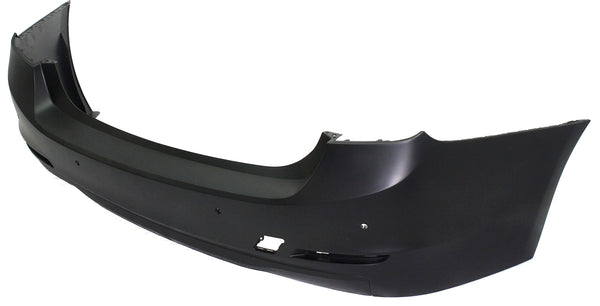 2012-2015 BMW 328i Rear Bumper Cover, Primed, w/o Molding Hole, Sedan.