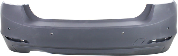 2012-2015 BMW 328i Rear Bumper Cover, Primed Gray, w/Out M Sprt Line, Standard.