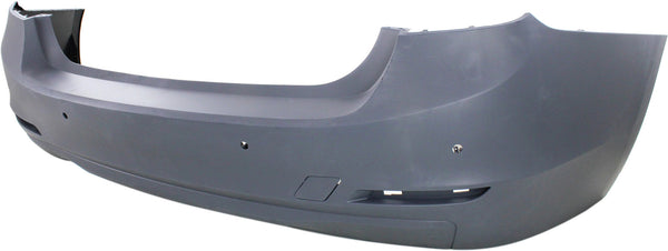 2012-2015 BMW 328i Rear Bumper Cover, Primed Gray, w/Out M Sprt Line, Standard.