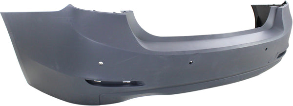 2012-2015 BMW 328i Rear Bumper Cover, Primed Gray, w/Out M Sprt Line, Standard.