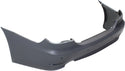 2006-2010 BMW 5- Rear Bumper Cover, Primed, w/Park Distance, Sedan-CAPA.