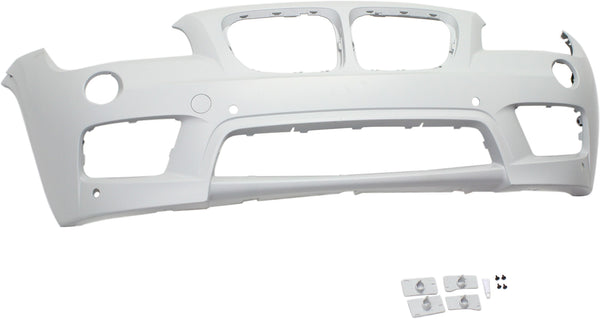 2013-2015 BMW X1 Front Bumper Cover, Primed, w/o Hlamp Washer, w/Park Distance.