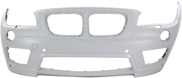2013-2015 BMW X1 Front Bumper Cover, Primed, w/Headlamp Washer, w/Park Distance.