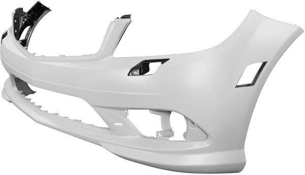 2008-2011 Mercedes-Benz C-Class Front Bumper Cover, Primed, AMG Styling, W/Headlamp Washer, W/O Parktronic.