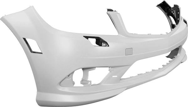 2008-2011 Mercedes-Benz C-Class Front Bumper Cover, Primed, AMG Styling, W/Headlamp Washer, W/O Parktronic.