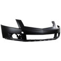 2010-2012 Cadillac SRX Front Bumper Cover, Primed, Upper, w/o Front Object Sensor.
