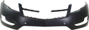 2011-2014 Chevy Volt Front Bumper Cover, Primed, With Object Sensors.