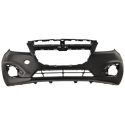 2013-2015 Chevy Spark Front Bumper Cover, Primed, With Out Fog Lamps.