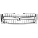 2007-2010 Chevy Silverado 2500 HD Grille, Chrome Shell.