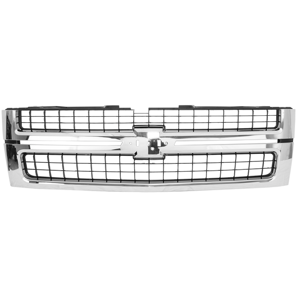 2007-2010 Chevy Silverado 2500 HD Grille, Chrome Shell.