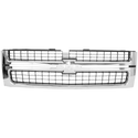 2007-2010 Chevy Silverado 2500 HD Grille, Chrome Shell.