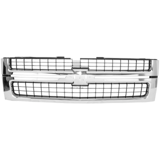 2007-2010 Chevy Silverado 2500 HD Grille, Chrome Shell.