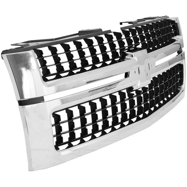2007-2010 Chevy Silverado 2500 HD Grille, Chrome Shell.