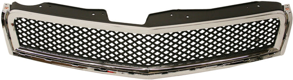 2009-2012 Chevy Traverse Grille, Upper, Chrome Shell/Black Insert.