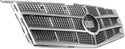 2008-2011 Cadillac CTS Grille,Chrome Shell/Silver Gray.