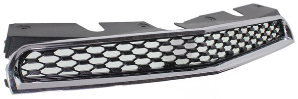 2010-2015 Chevy Equinox Grille, Upper, Chrome Shell/Black Insert.