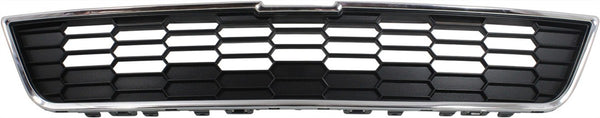 2012-2016 Chevy Sonic Grille, Upper, Chrome Shell/Dark Gray Insert.