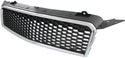 2009-2011 Chevy Aveo Grille, Chrome Shell/ Black Insert, Hatchback.